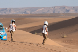 2 gazelles dans le désert avec MATHEZ FREIGHT